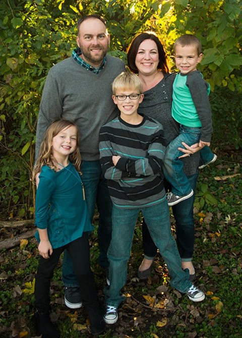 Dr. Jeff Hoekstra with his wife Carrie and their three kids